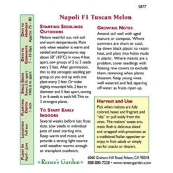 Renee's Garden Melon Tuscan Napoli 8 Renee's Garden Melon Tuscan Napoli -Brandt Sales 5877 pb