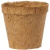 Coconut Fiber Round Pots - 4" (Pack Of 6) -Brandt Sales coconut fiber round pots 4 pack of 6