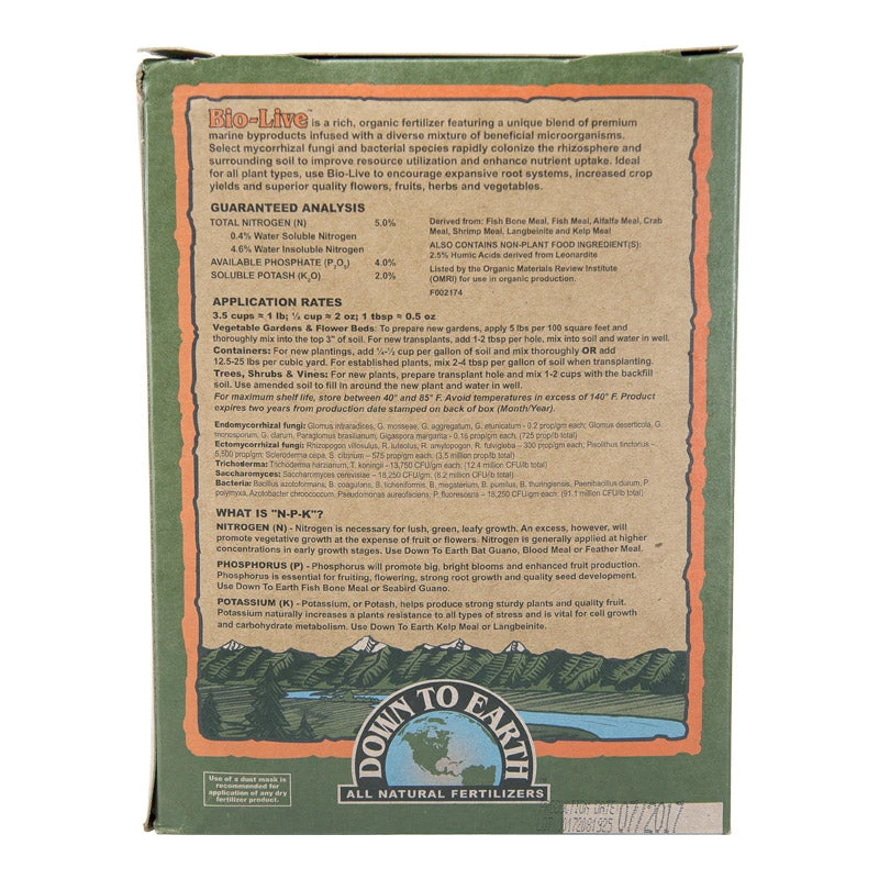 Bio-Live 5-4-2 Fertilizer (5 Lb) 4 Bio-Live 5-4-2 Fertilizer (5 Lb) - Image 2