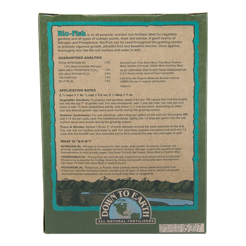Bio-Fish All Purpose 7-7-2 Fertilizer (5 Lb) 4 Bio-Fish All Purpose 7-7-2 Fertilizer (5 Lb) - Image 2
