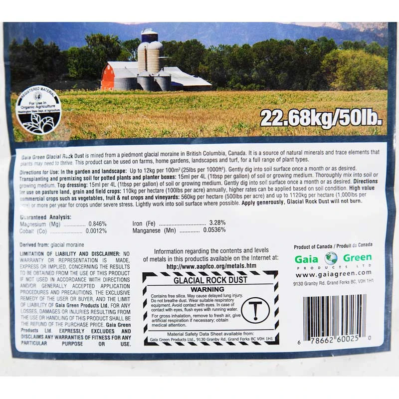 Gaia Green Glacial Rock Dust (50 Lb) 4 Gaia Green Glacial Rock Dust (50 Lb) - Image 2
