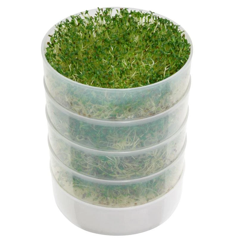Kitchen Crop Round 4-Tray Seed Sprouting Kit 3 Kitchen Crop Round 4-Tray Seed Sprouting Kit
