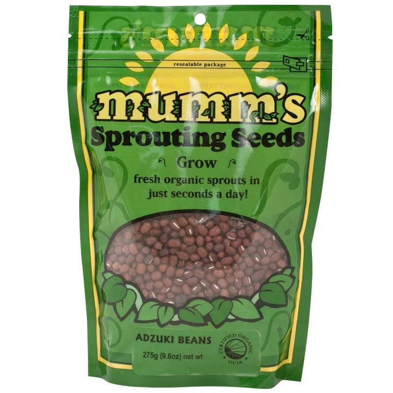 Organic Adzuki Bean Sprouting Seeds (9.7 Oz) 3 Organic Adzuki Bean Sprouting Seeds (9.7 Oz)