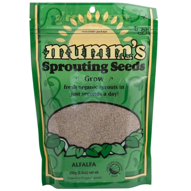 Organic Alfalfa Sprouting Seeds (8.8 Oz) 3 Organic Alfalfa Sprouting Seeds (8.8 Oz)