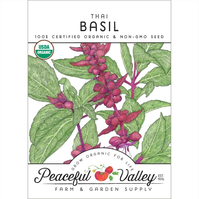 Organic Basil, Thai (pack) 3 Organic Basil, Thai (pack)