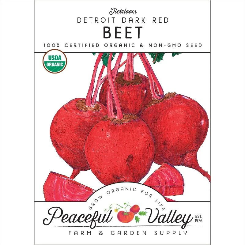 Detroit Dark Red Beet Seeds (Organic) 3 Detroit Dark Red Beet Seeds (Organic)