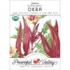 Burgundy Okra Seeds (Organic) -Brandt Sales organic okra burgundy