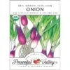 Scallion Red Baron Onion Seeds (Organic) -Brandt Sales organic onion red baron scallion