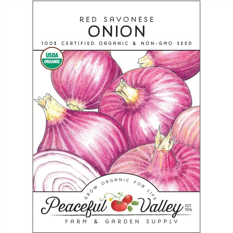 Red Savonese Onion Seeds (Organic) 3 Red Savonese Onion Seeds (Organic)