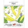 Golden Sweet Pea Seeds (Organic) -Brandt Sales organic pea golden sweet