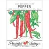 Hot Cayenne Slim Pepper Seeds (Organic)
