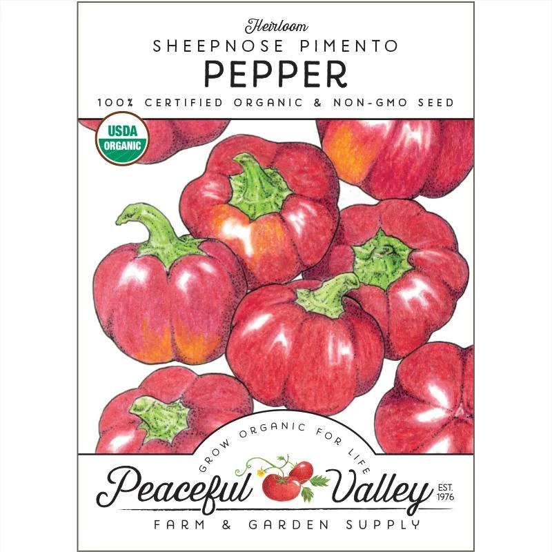 Sheepnose Sweet Pepper Seeds (Organic) 3 Sheepnose Sweet Pepper Seeds (Organic)
