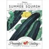 Black Beauty Summer Squash Seeds (Organic) -Brandt Sales organic squash summer black beauty