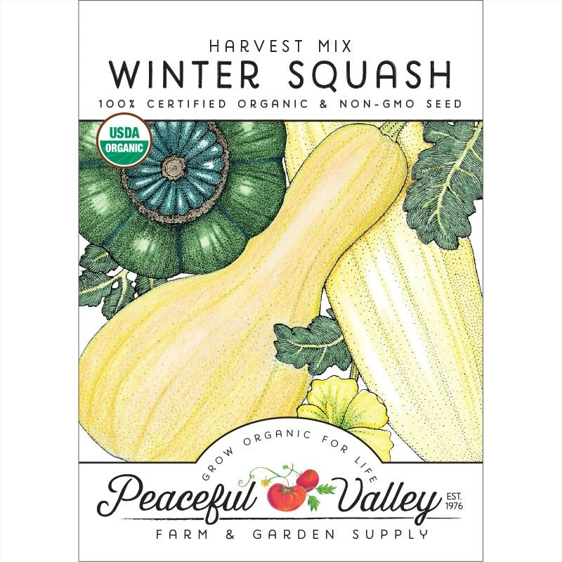 Harvest Mix Winter Squash Seeds (Organic) 3 Harvest Mix Winter Squash Seeds (Organic)