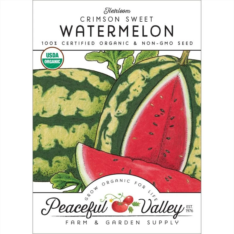 Crimson Sweet Watermelon Seeds (Organic) 3 Crimson Sweet Watermelon Seeds (Organic)