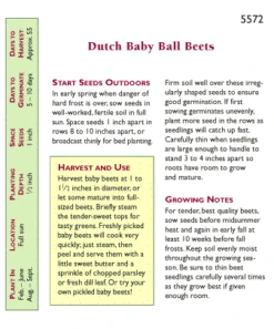 Renee's Garden Beet Dutch Baby Ball -Brandt Sales snv4032 pb