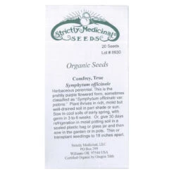Strictly Medicinal Organic True Comfrey 8 Strictly Medicinal Organic True Comfrey -Brandt Sales snv7049 web 1