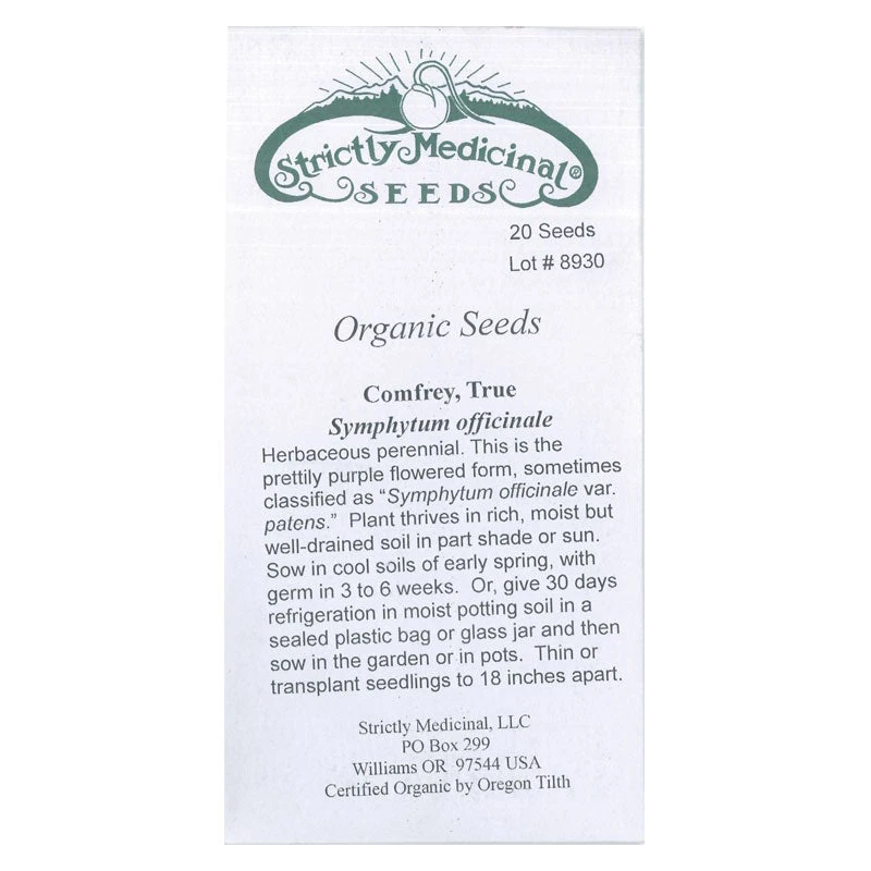 Strictly Medicinal Organic True Comfrey 5 Strictly Medicinal Organic True Comfrey - Image 3