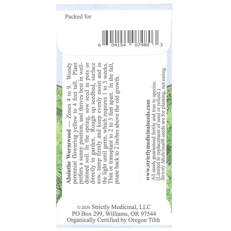 Strictly Medicinal Organic Wormwood 4 Strictly Medicinal Organic Wormwood - Image 2